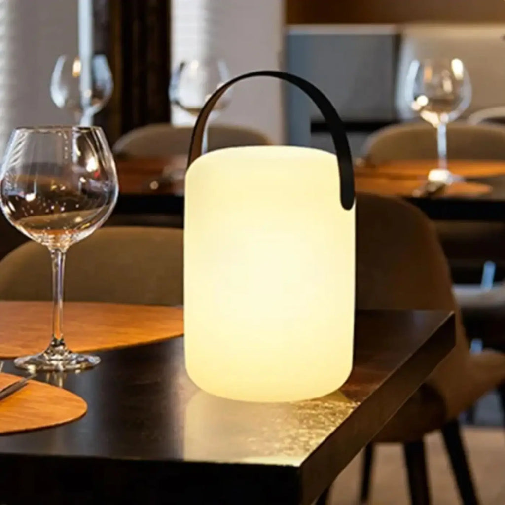 Lampe nomade sans fil à poignée, cylindrique, ovale ou ronde