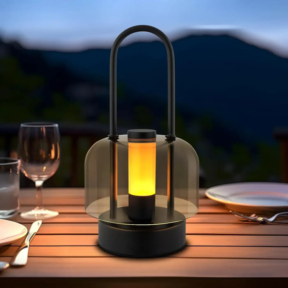 Lampe sans fil à dôme transparent, éclairage réglable, deux modèles