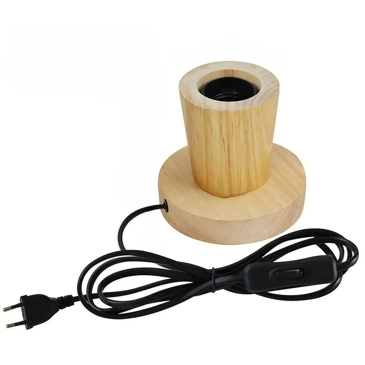 Lampe industrielle en bois à ampoule rétro apparente, cinq modèles