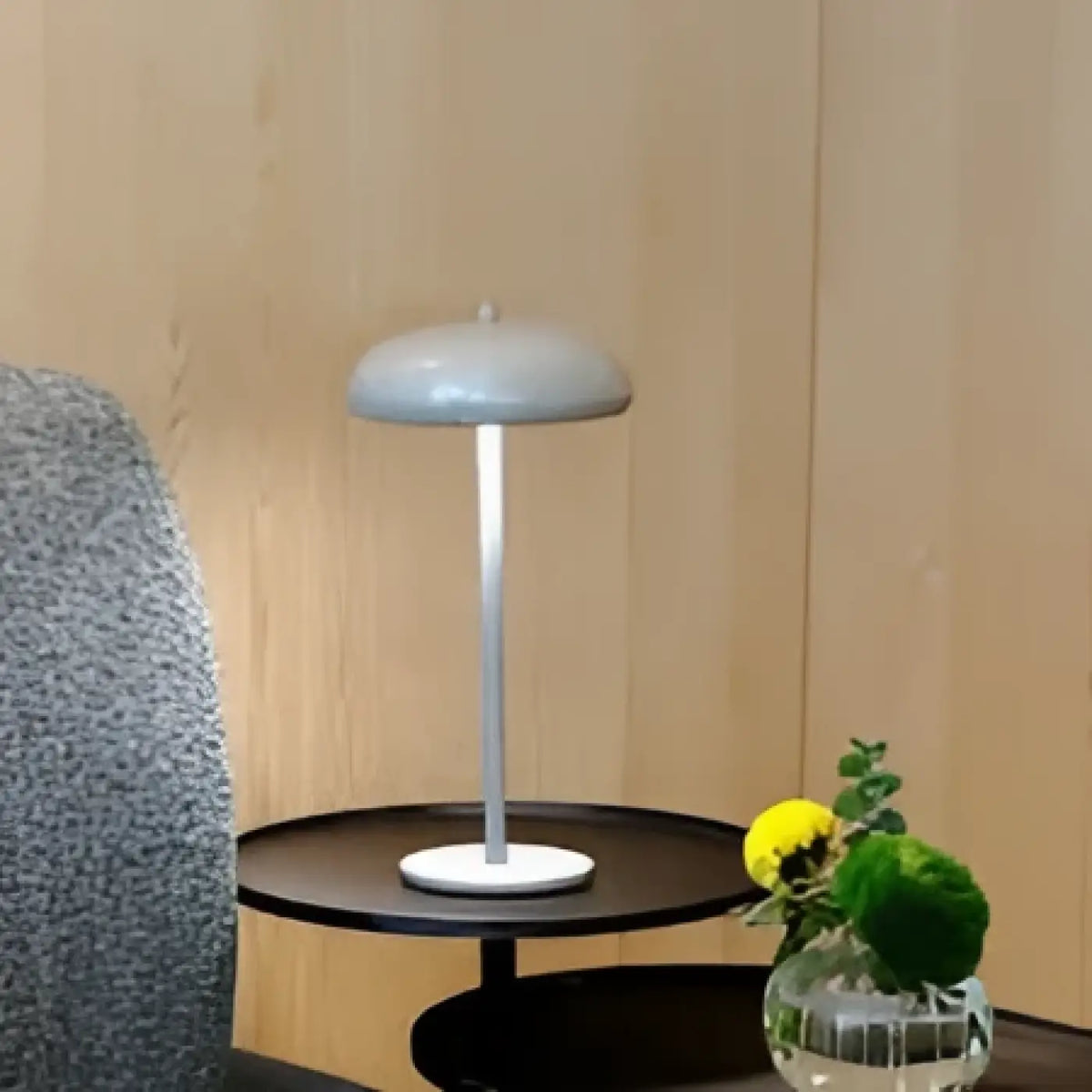 Lampe de table minimaliste à abat-jour, cinq coloris, blanc
