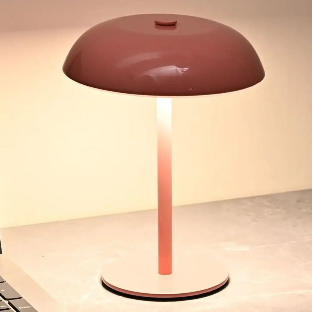 Lampe de chevet tactile aux courbes douces, six coloris