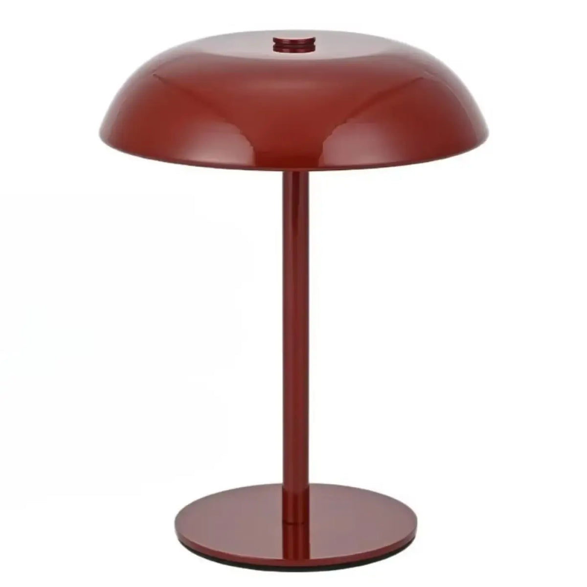 Lampe de chevet tactile aux courbes douces, six coloris, rouge