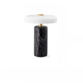 Lampe à poser minimaliste à base en marbre, noir, blanc ou rouge, noir