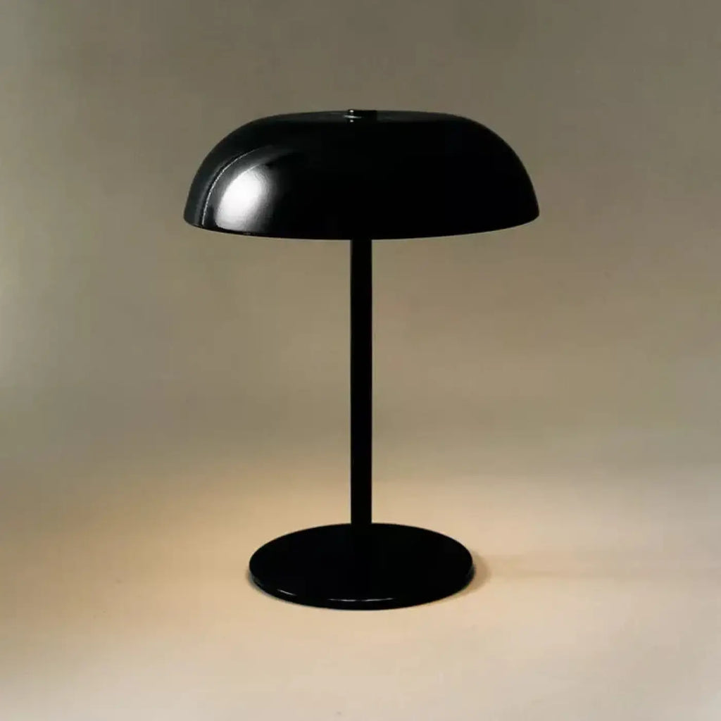 Lampe de table à dôme, silhouette fine, cinq coloris, noir