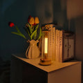 Lampe de table moderne à tube lumineux, dorée ou noire, doré