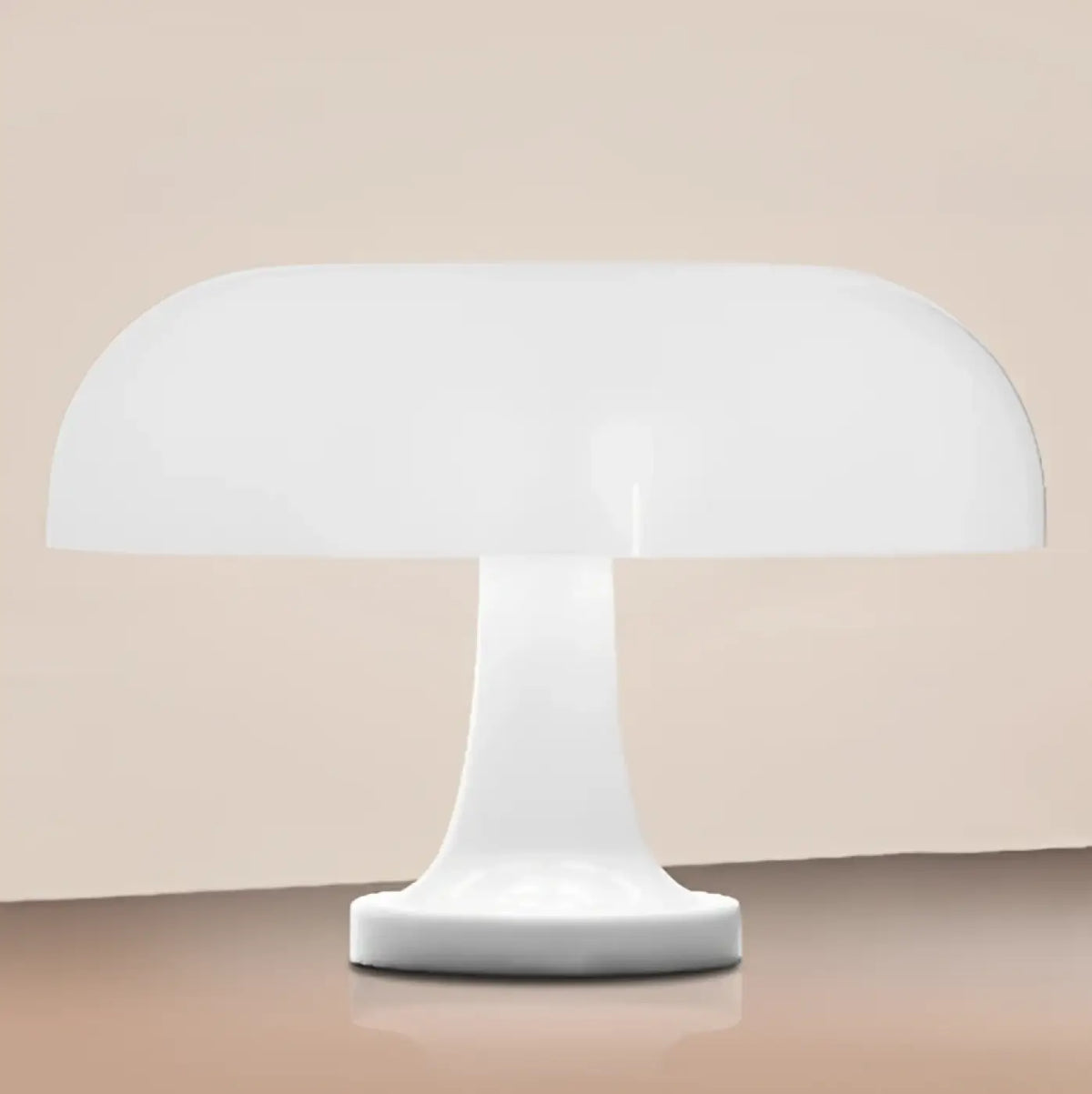 Lampe champignon rétro colorée, abat-jour en tissu, tailles S et M, blanc