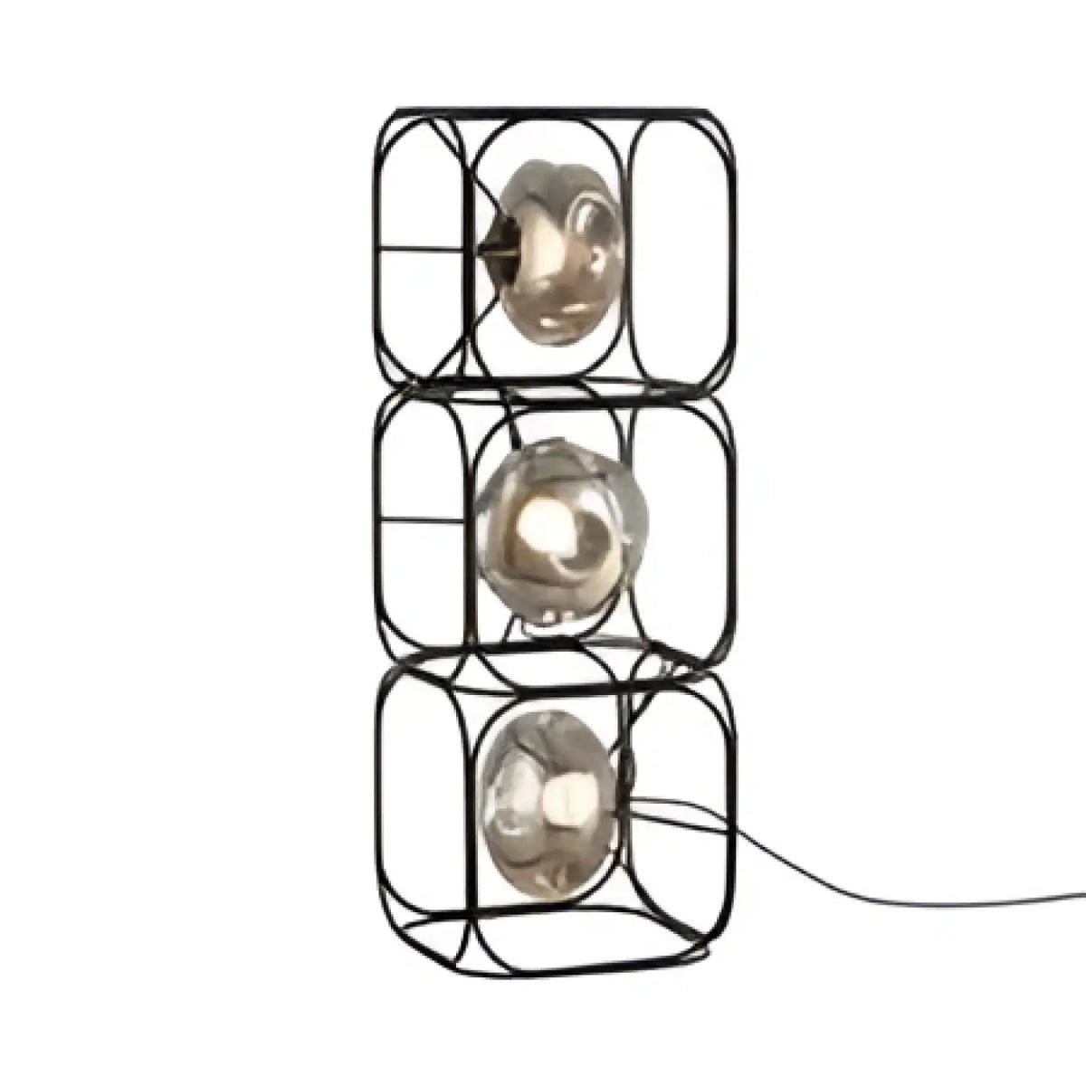 Lampe à poser sculpturale à sphères lumineuses, tailles S et M