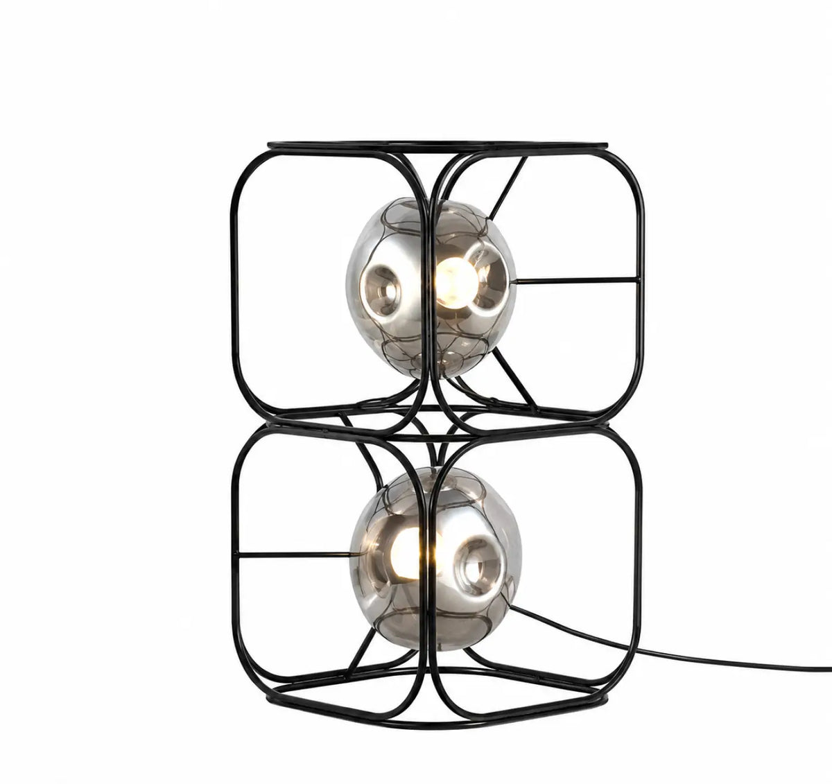 Lampe à poser sculpturale à sphères lumineuses, tailles S et M