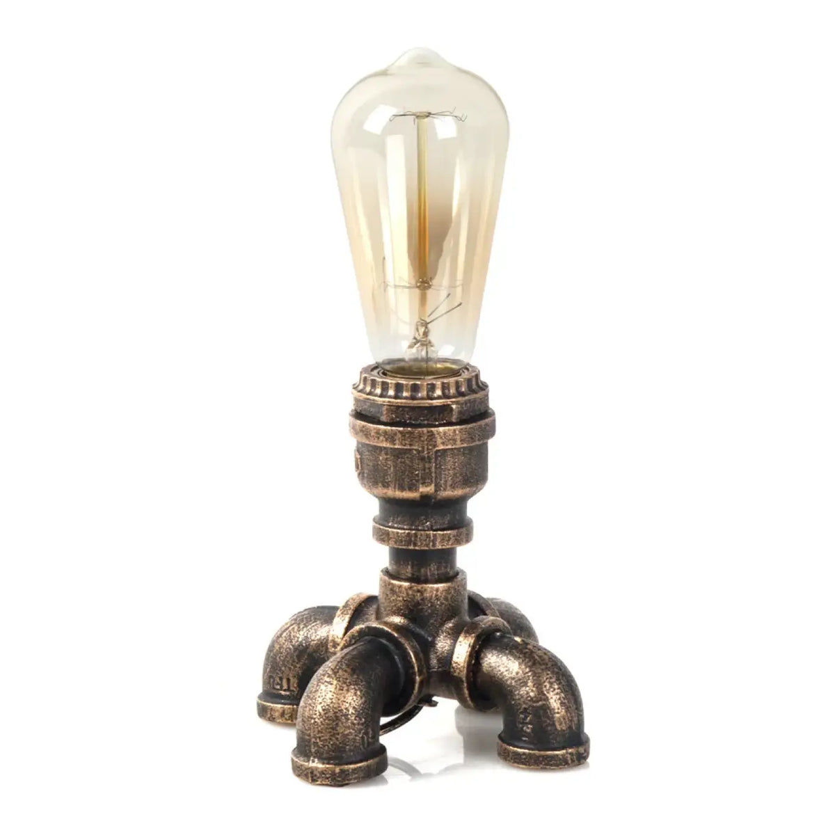 Lampe de table industrielle en métal, esprit atelier