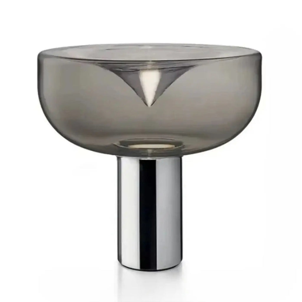 Lampe à poser en verre fumé, six modèles