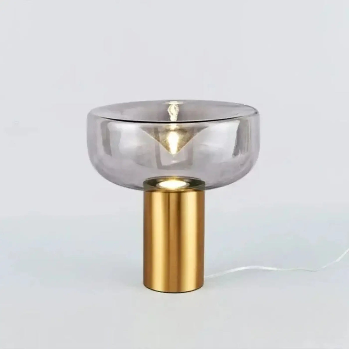 Lampe à poser en verre fumé, six modèles
