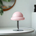 Lampe champignon en verre laqué, sept coloris, rose