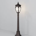 Lampadaire de jardin lanterne baroque en acier, 113 cm, noir