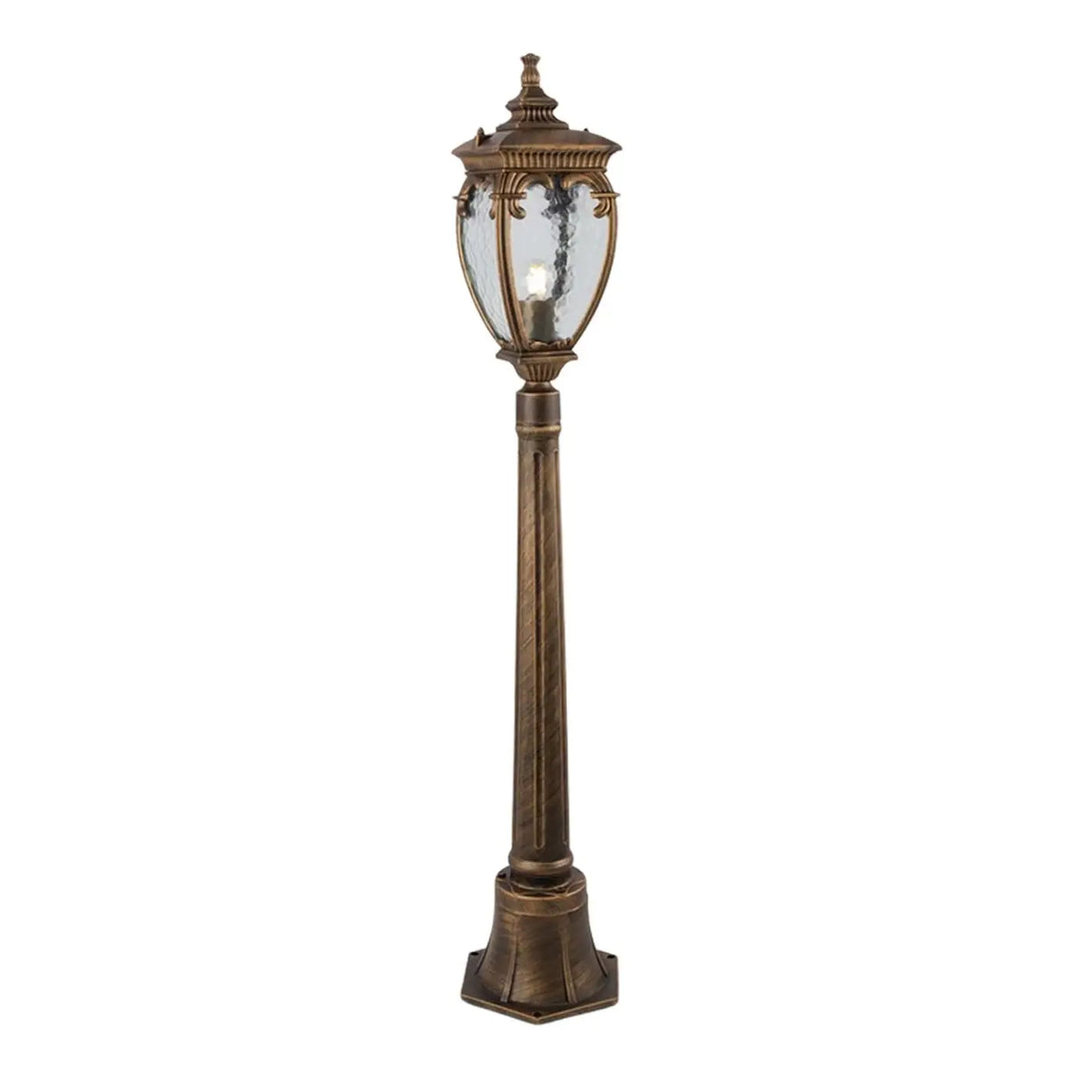 Lampadaire de jardin lanterne baroque en acier, 113 cm