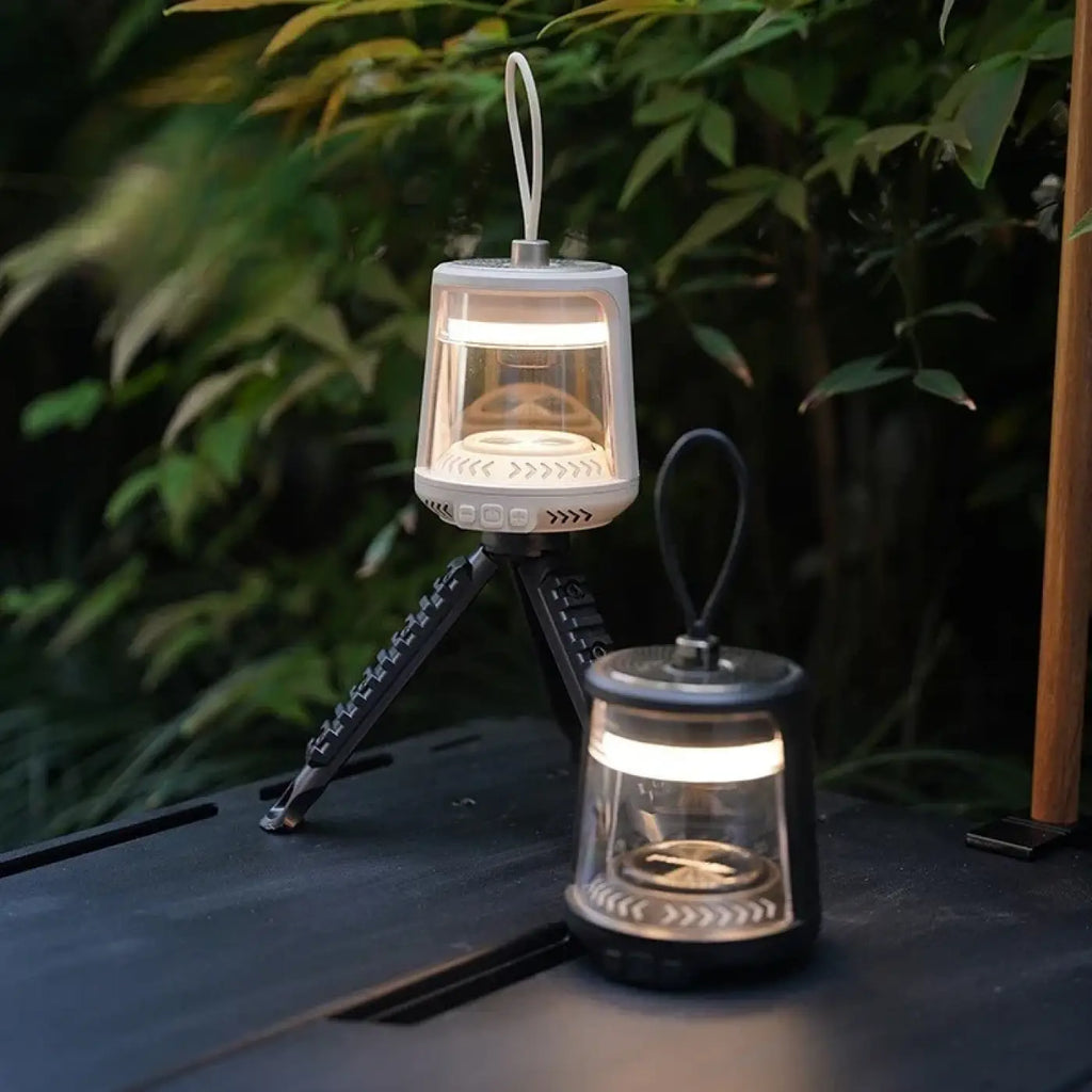 Lanterne portable moderne à poignée, noir ou blanc