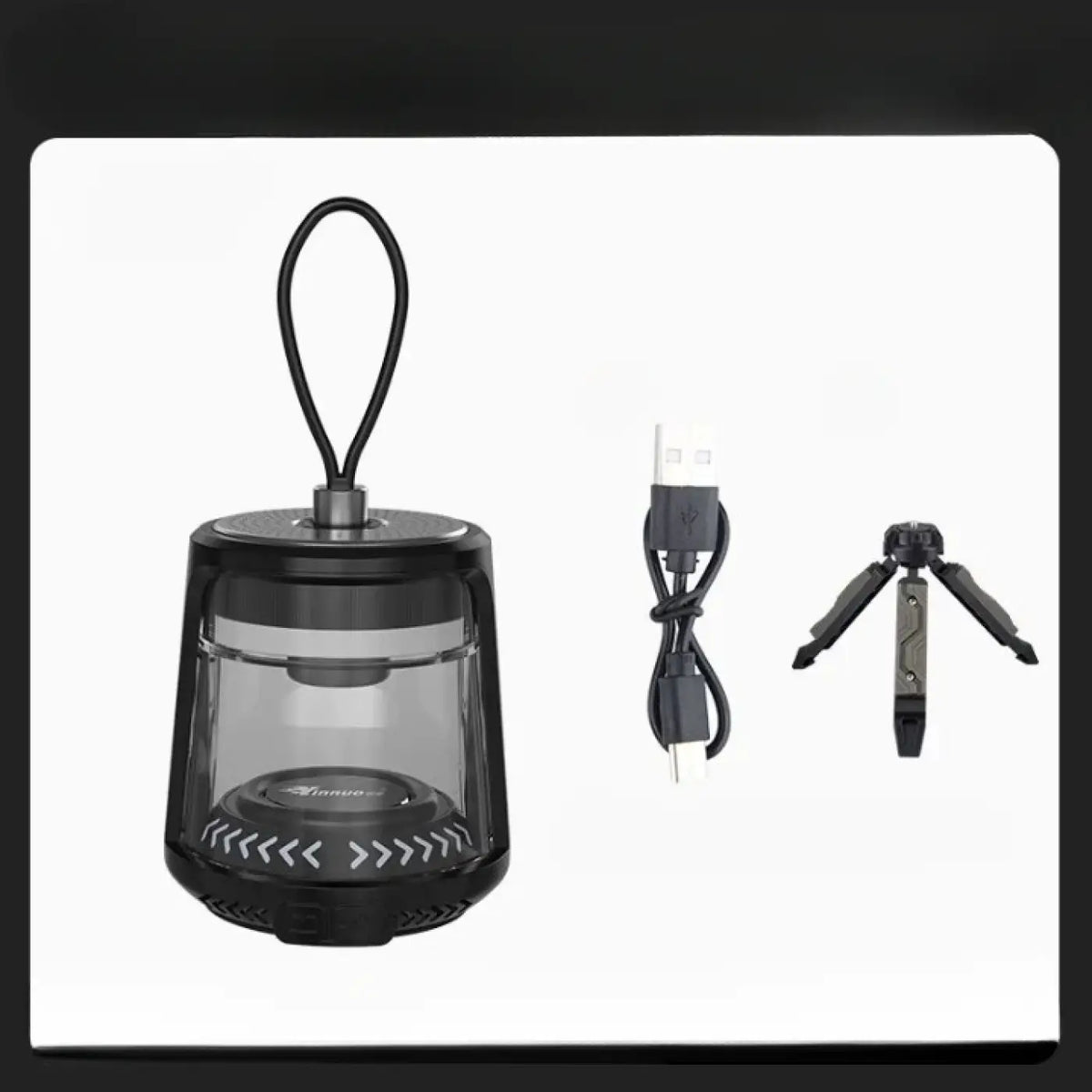 Lanterne portable moderne à poignée, noir ou blanc