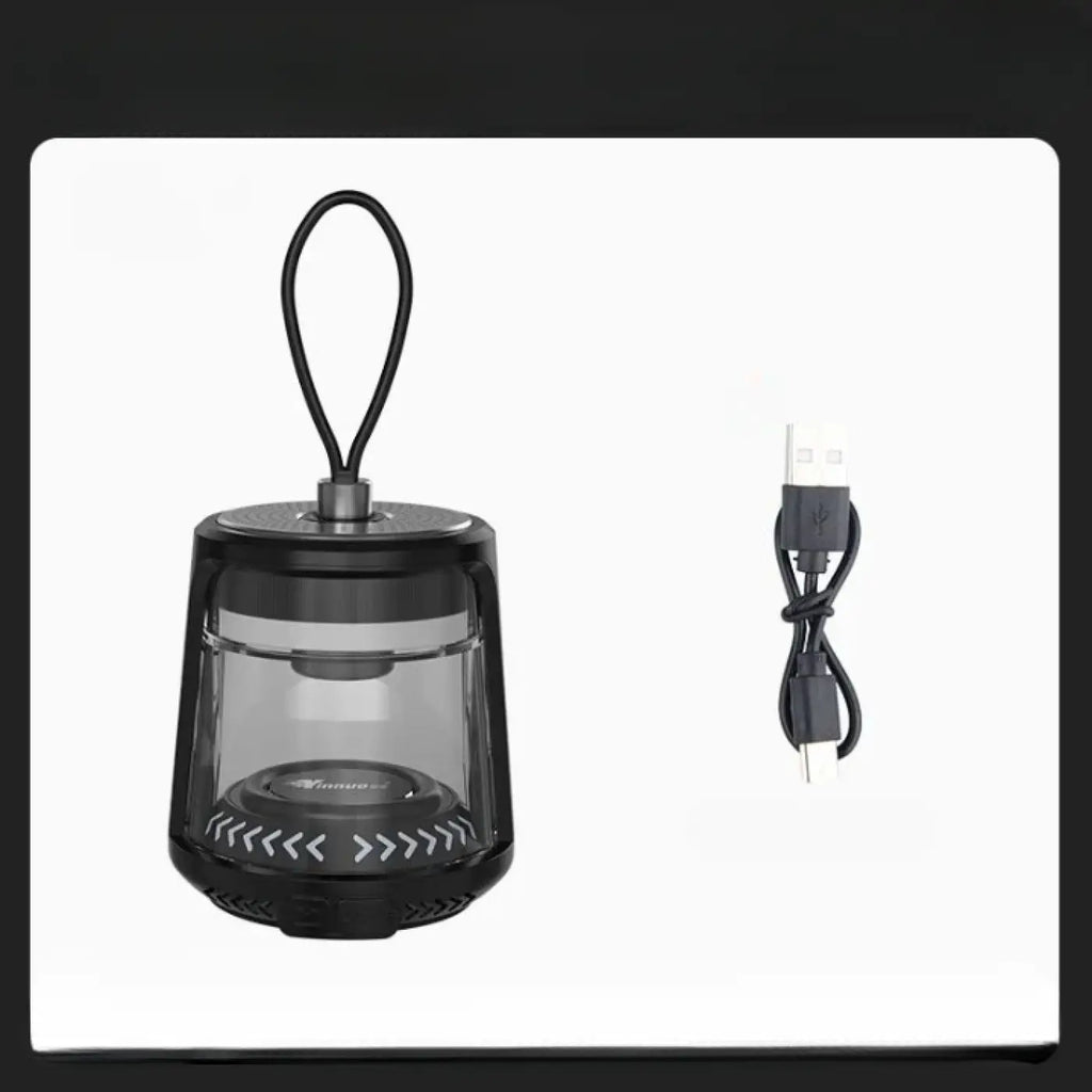 Lanterne portable moderne à poignée, noir ou blanc, noir