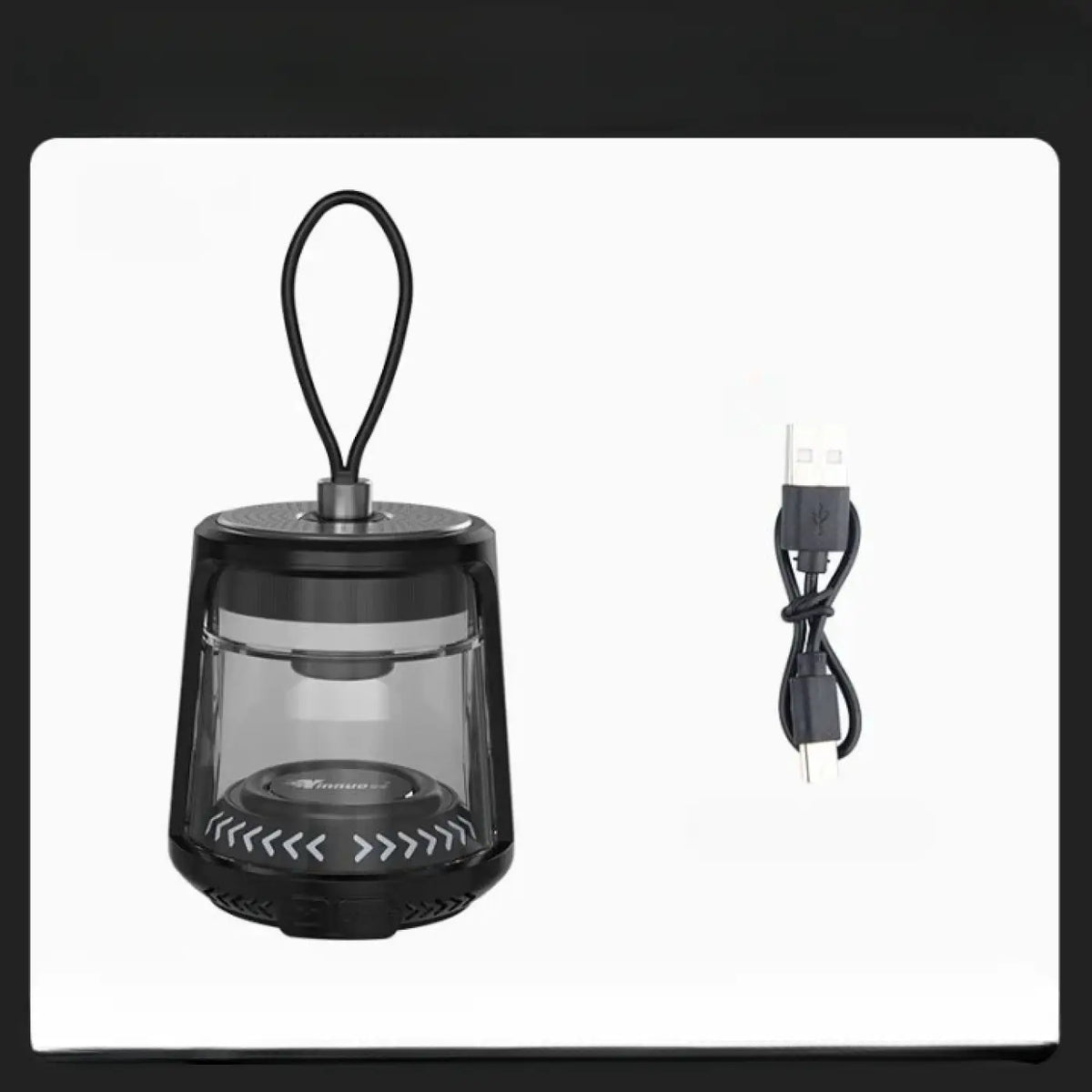 Lanterne portable moderne à poignée, noir ou blanc, noir