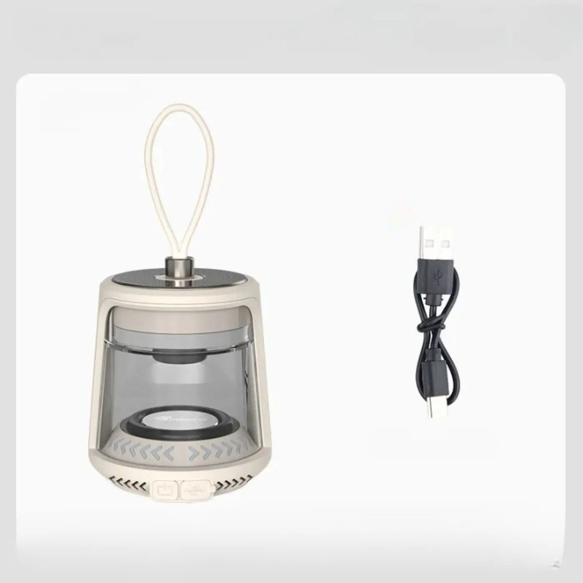 Lanterne portable moderne à poignée, noir ou blanc, blanc