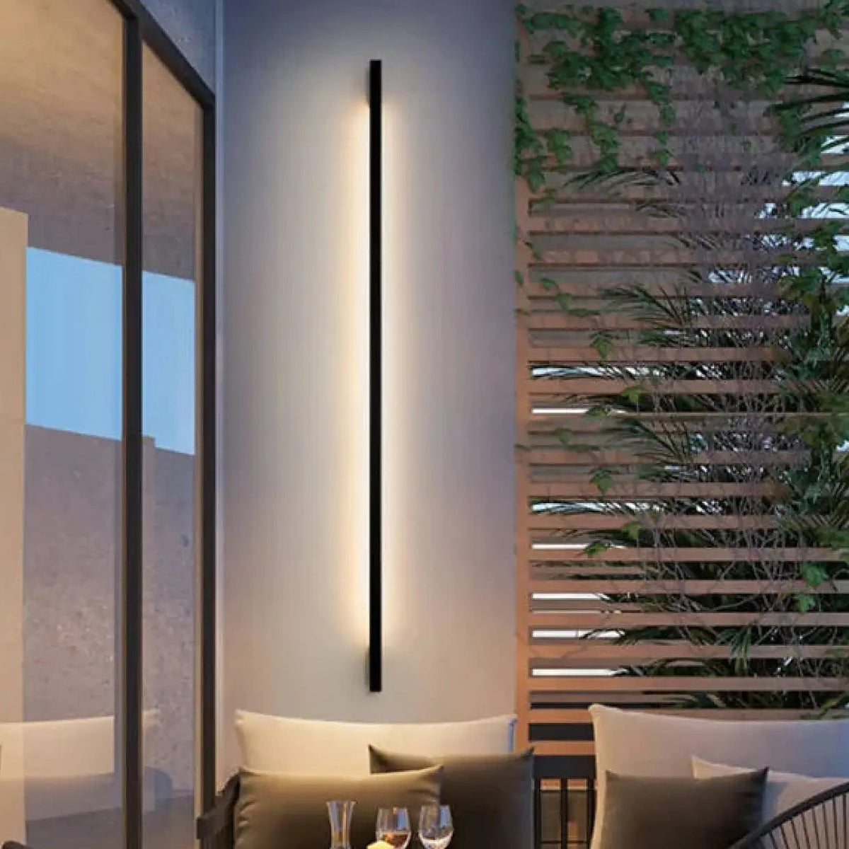 Applique murale extérieure LED longue et fine, 3 tailles