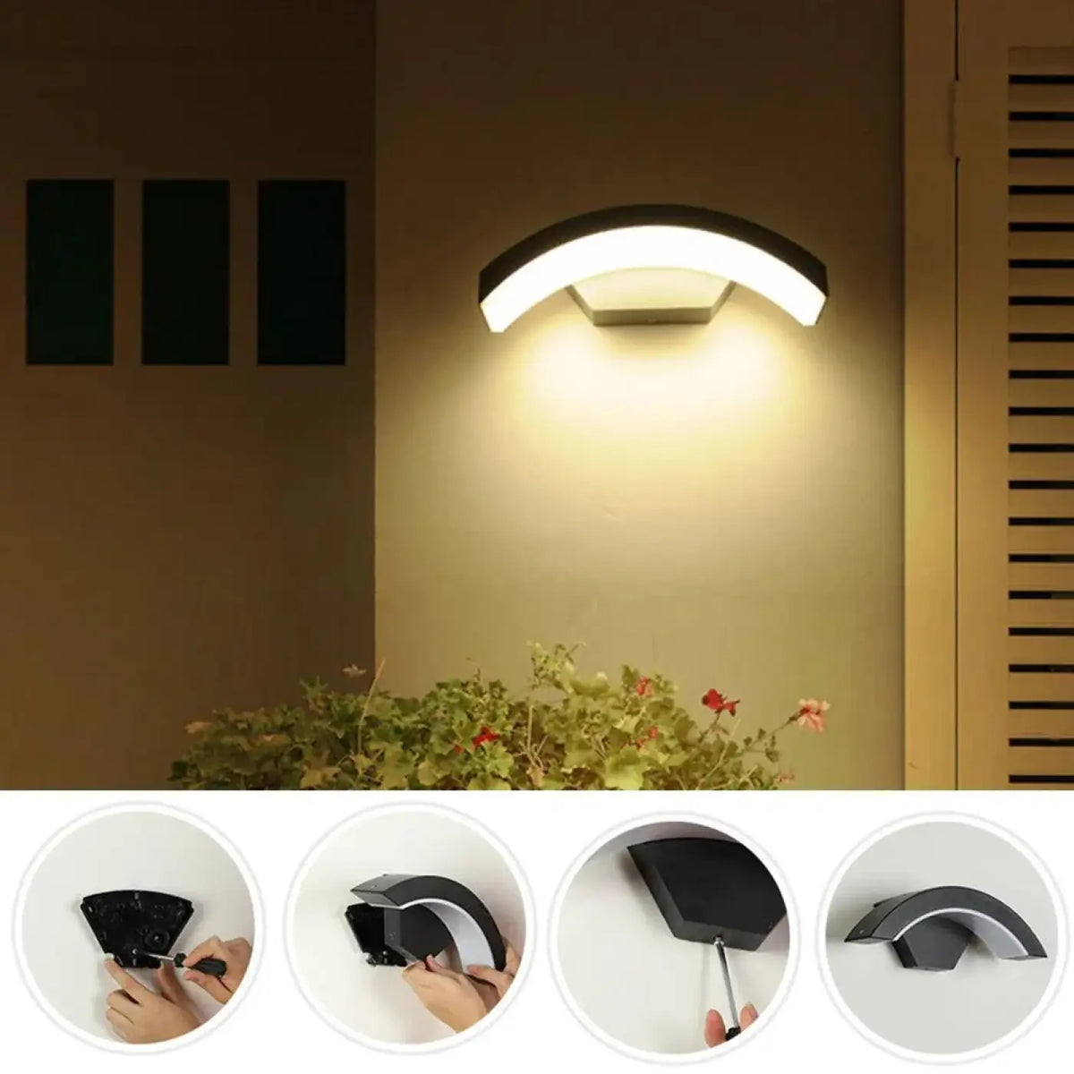 Luminaire étanche LED pour terrasse, garage ou abri