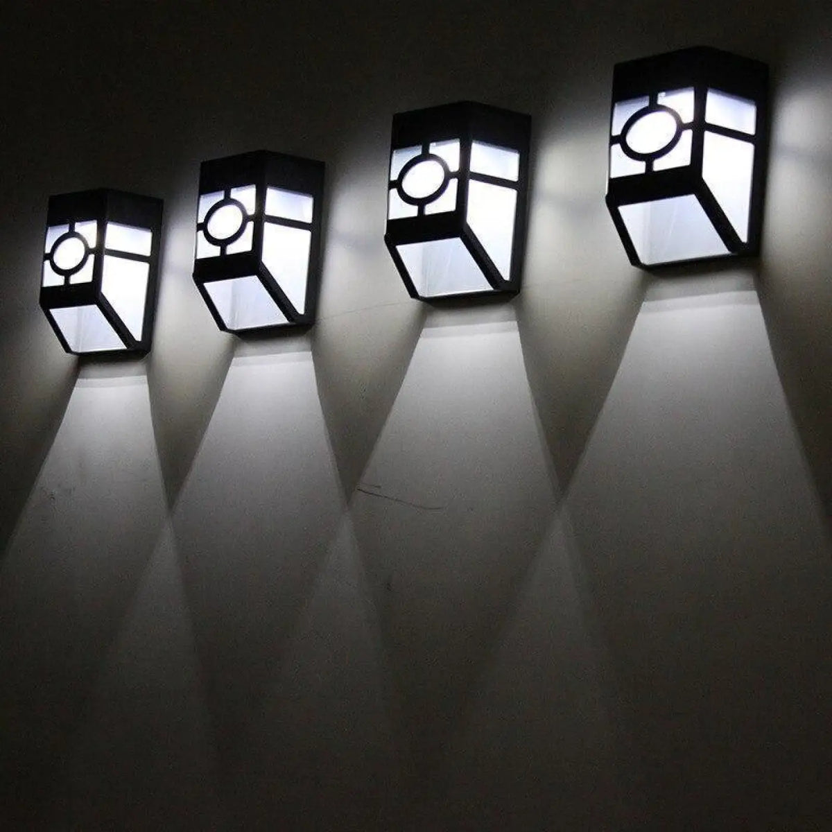Luminaire extérieur mural, lumière chaude, froide ou multicolore