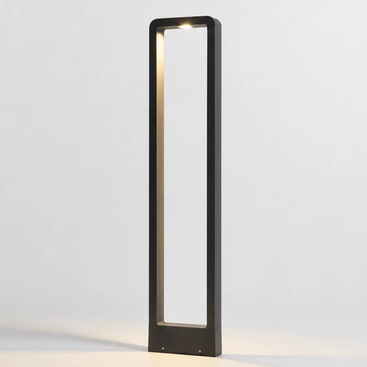Luminaire extérieur noir à éclairage vertical, LED intégrée