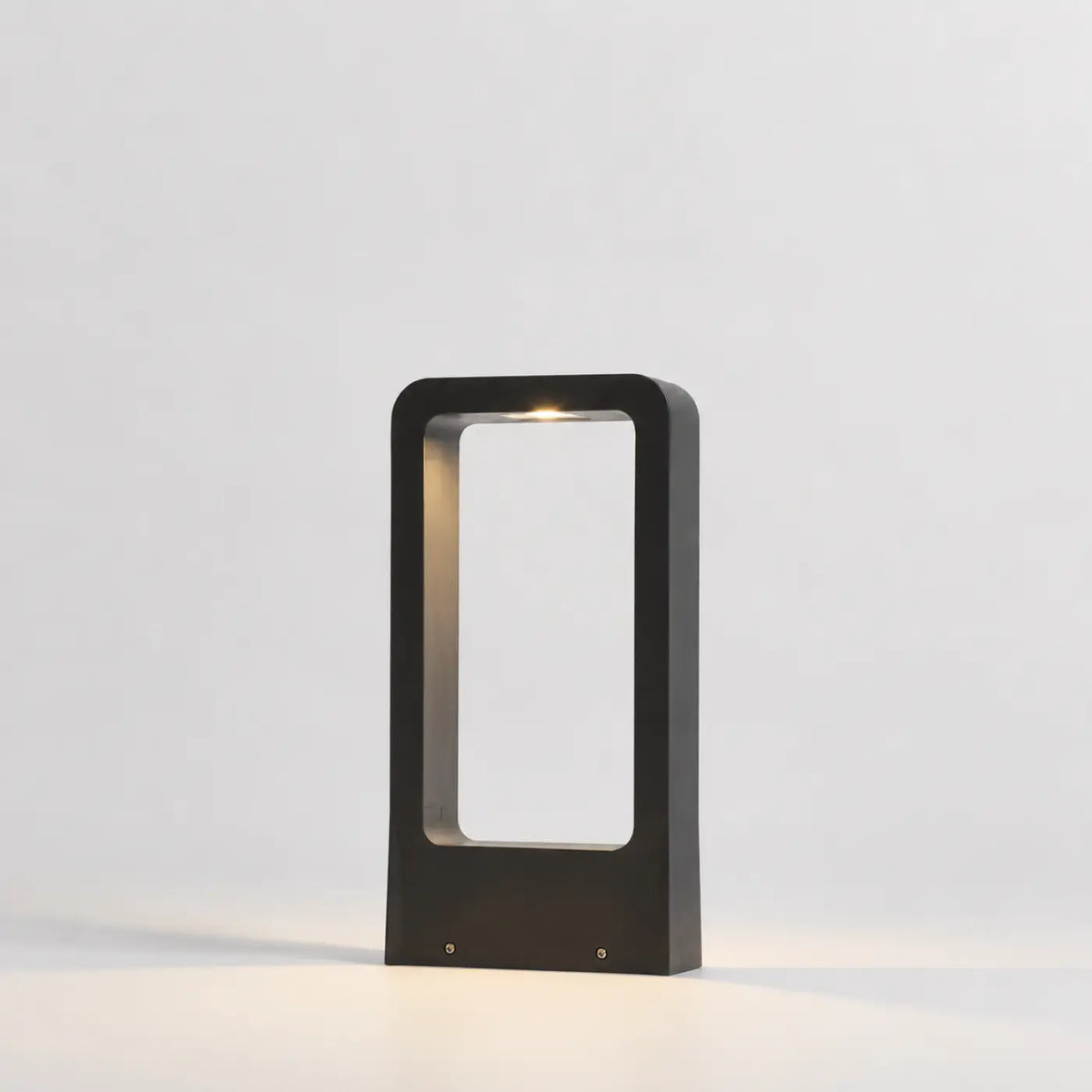 Luminaire extérieur noir à éclairage vertical, LED intégrée