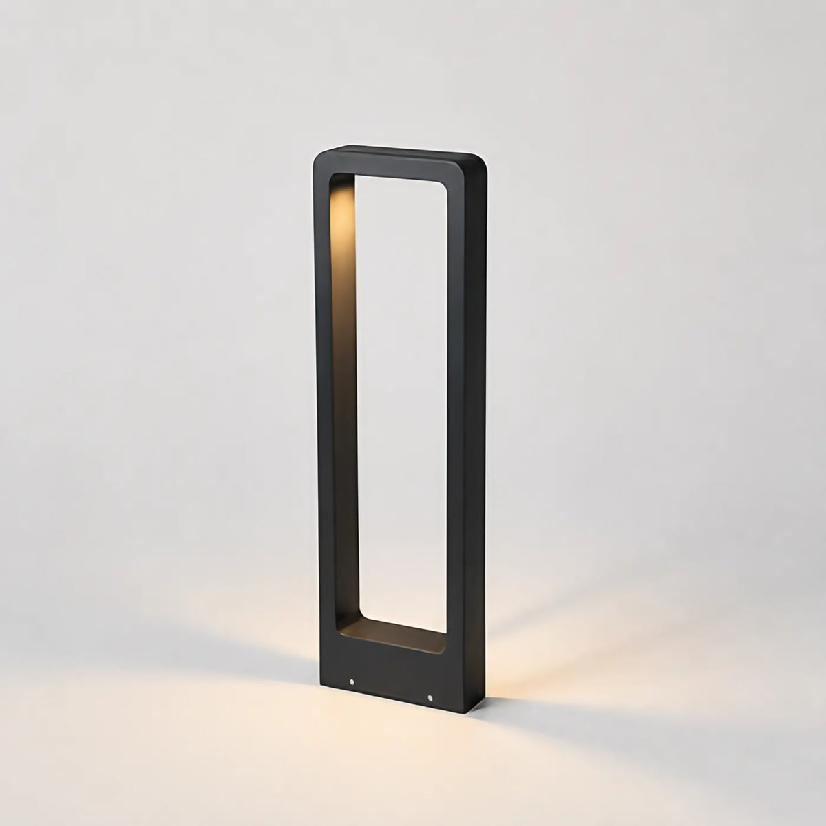 Luminaire extérieur noir à éclairage vertical, LED intégrée