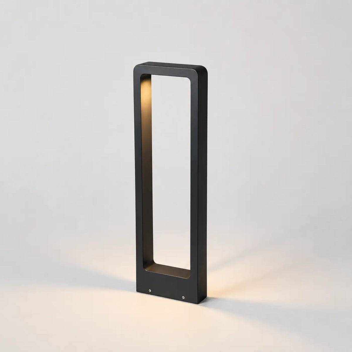Luminaire extérieur noir à éclairage vertical, LED intégrée