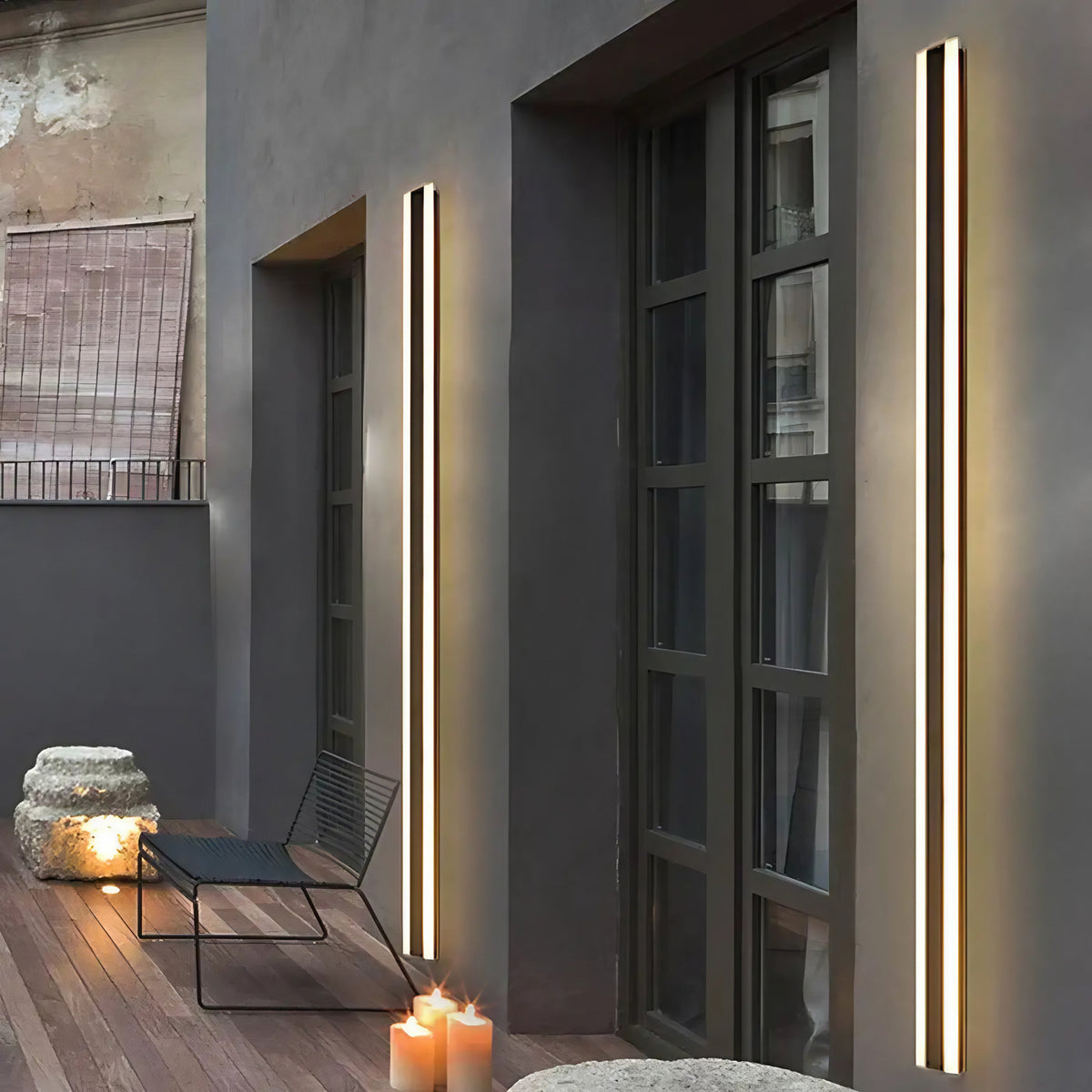 Luminaire extérieur design horizontal, quatre tailles