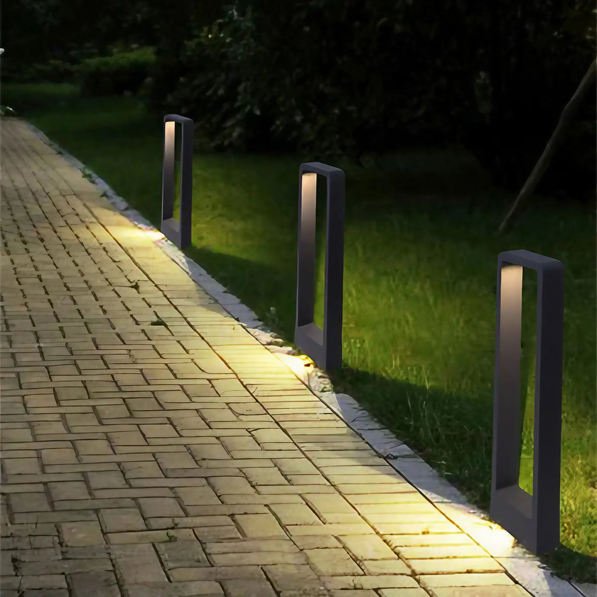 Luminaire extérieur en aluminium noir, quatre tailles S à XL