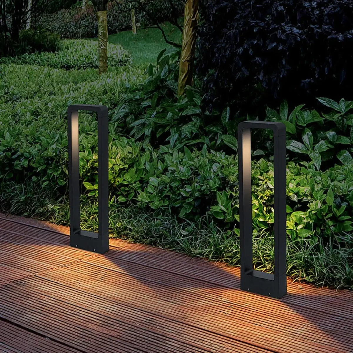 Luminaire extérieur en aluminium noir, quatre tailles S à XL