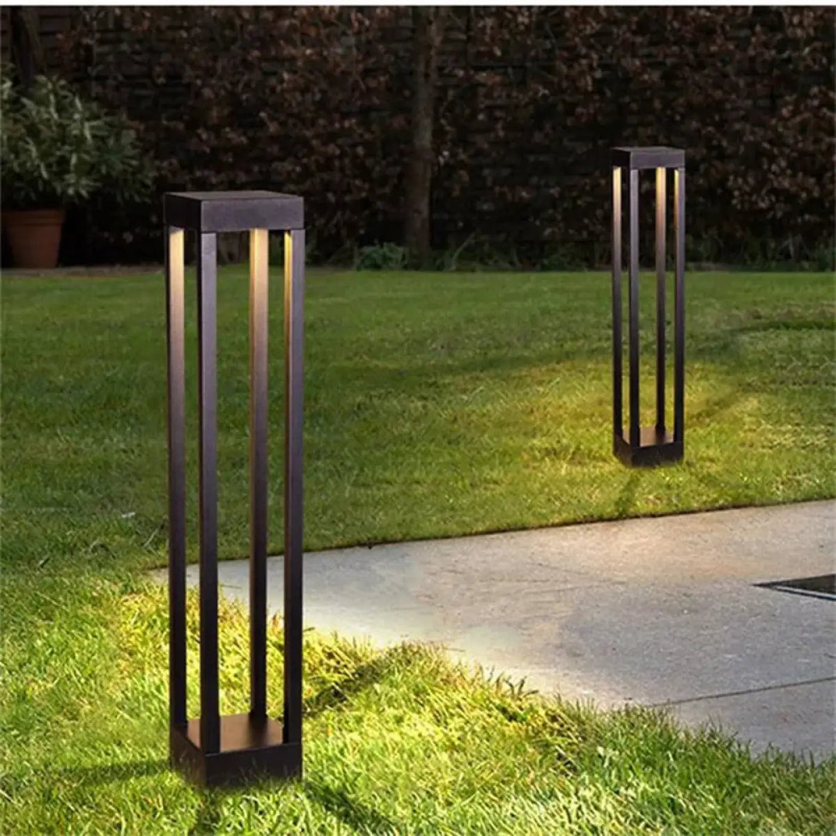 Luminaire extérieur carré minimaliste, trois tailles