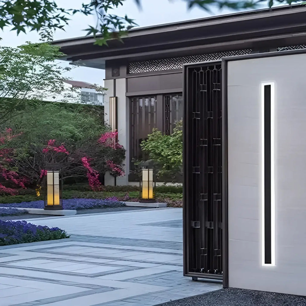Luminaire extérieur moderne, plusieurs tailles, lumière au choix
