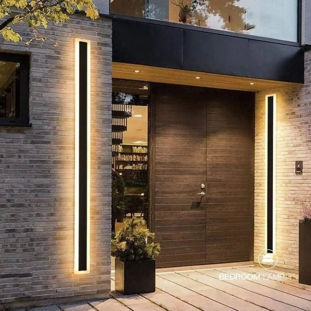Luminaire extérieur moderne, plusieurs tailles, lumière au choix