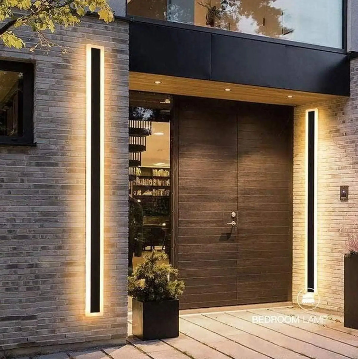 Luminaire extérieur moderne, plusieurs tailles, lumière au choix