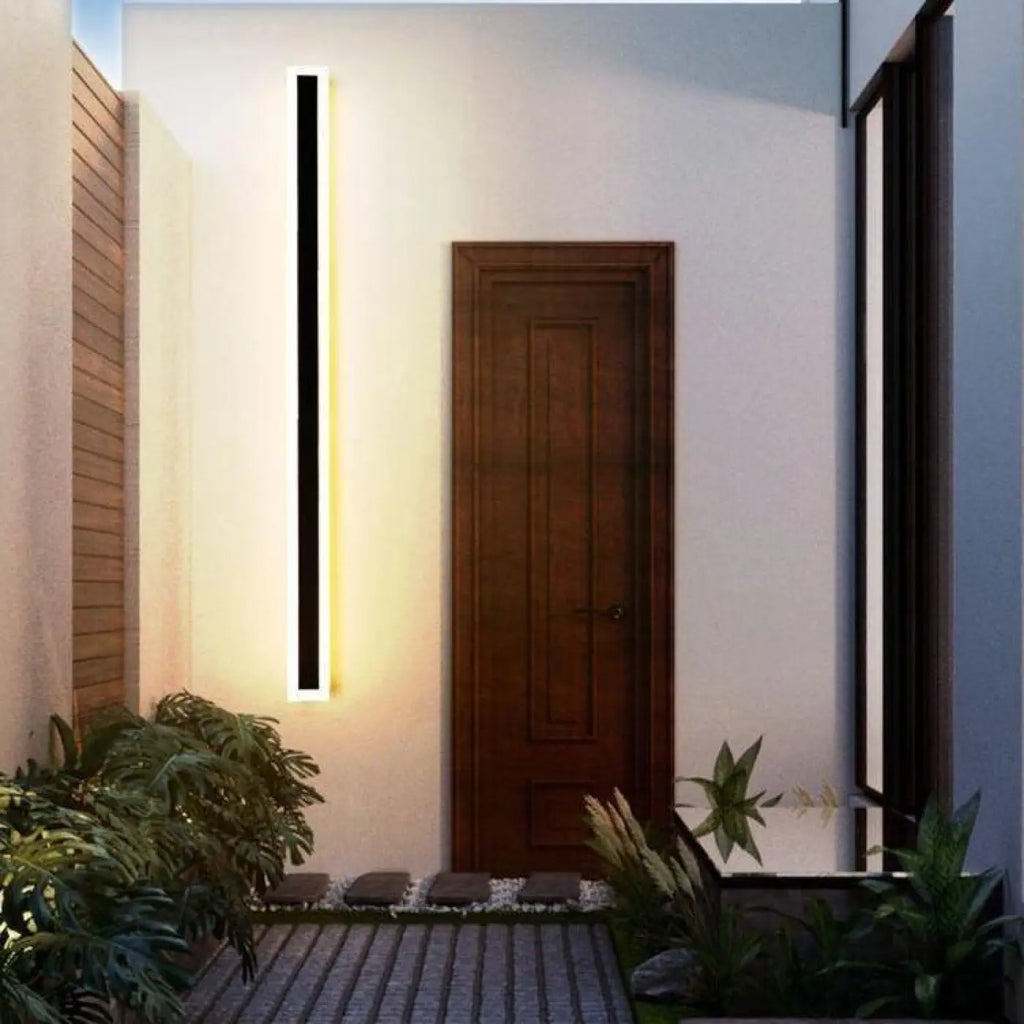 Luminaire extérieur moderne, plusieurs tailles, lumière au choix
