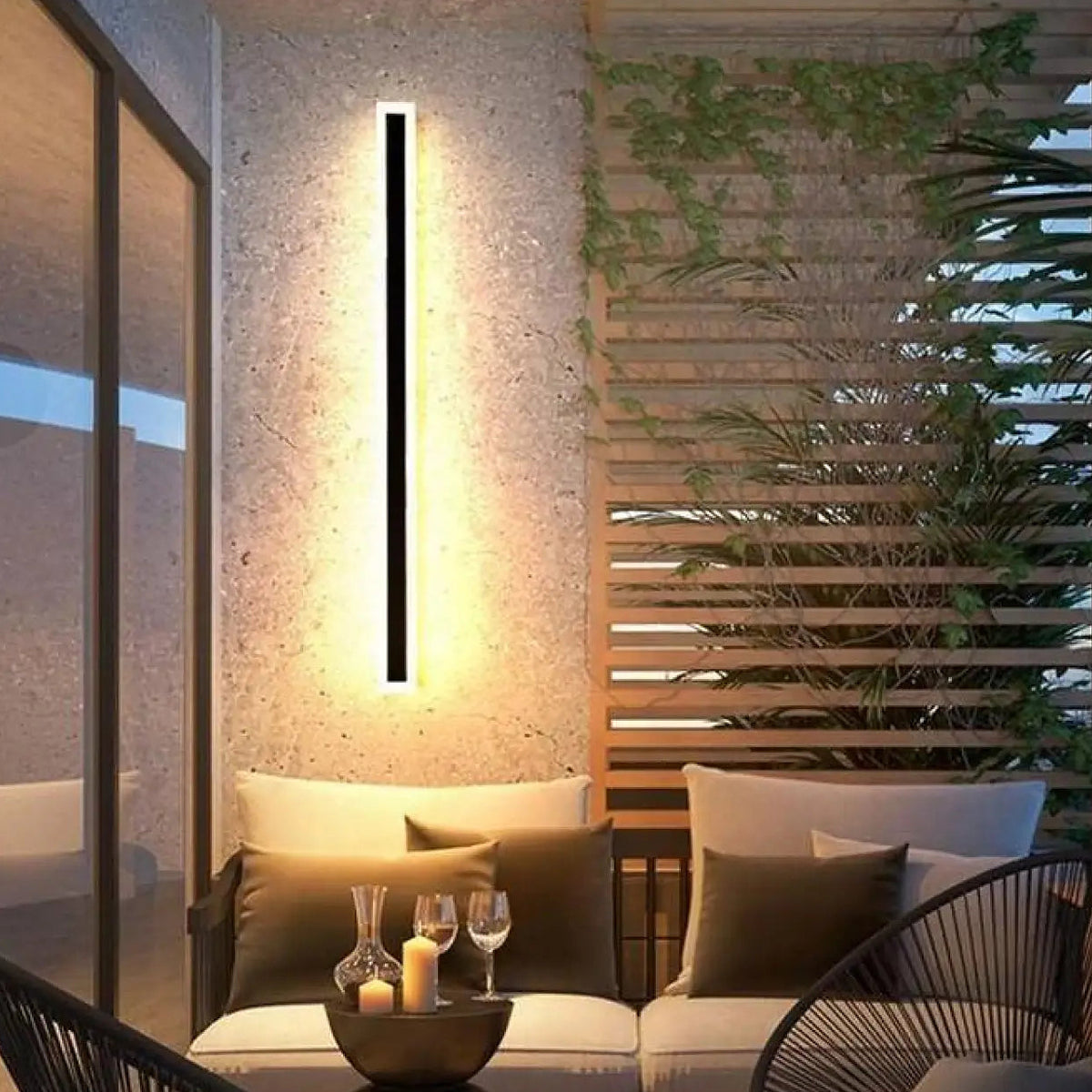 Luminaire extérieur moderne, plusieurs tailles, lumière au choix