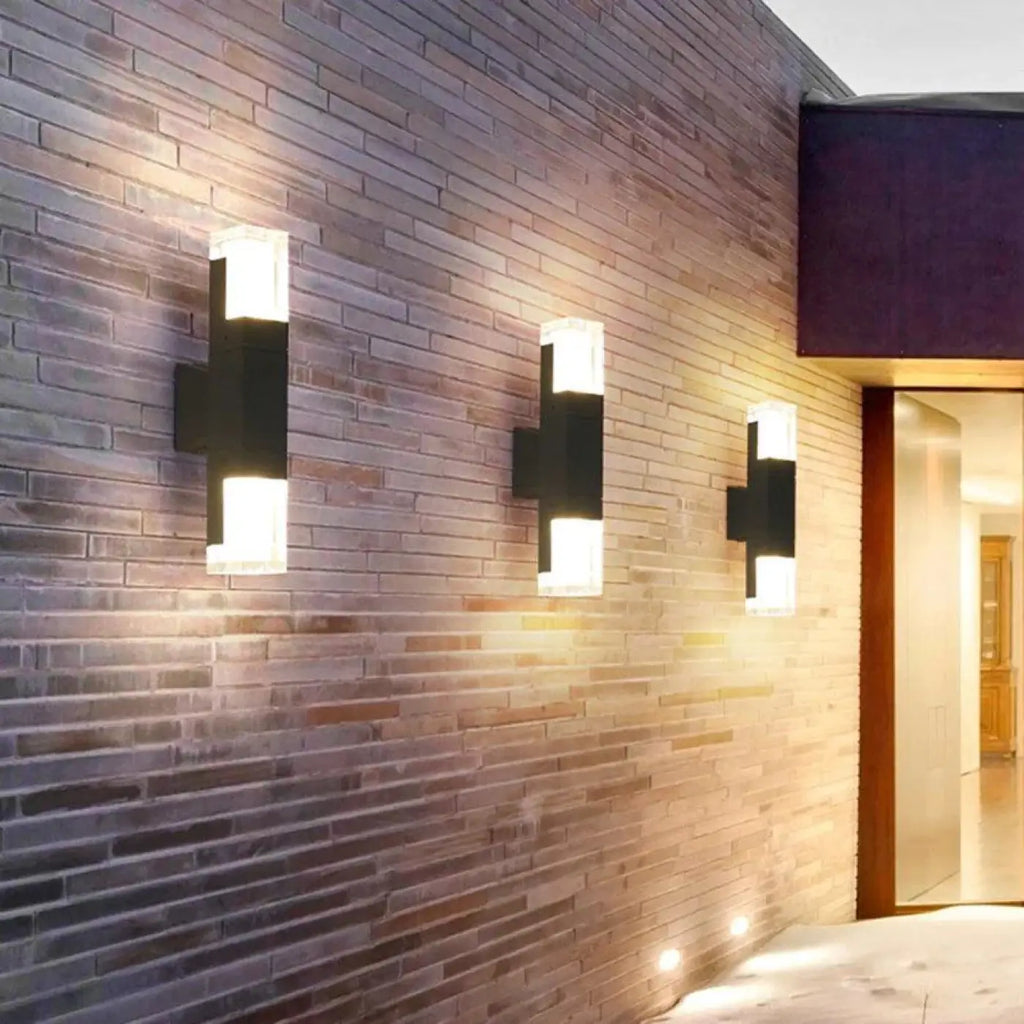 Luminaire extérieur mural, version simple ou double
