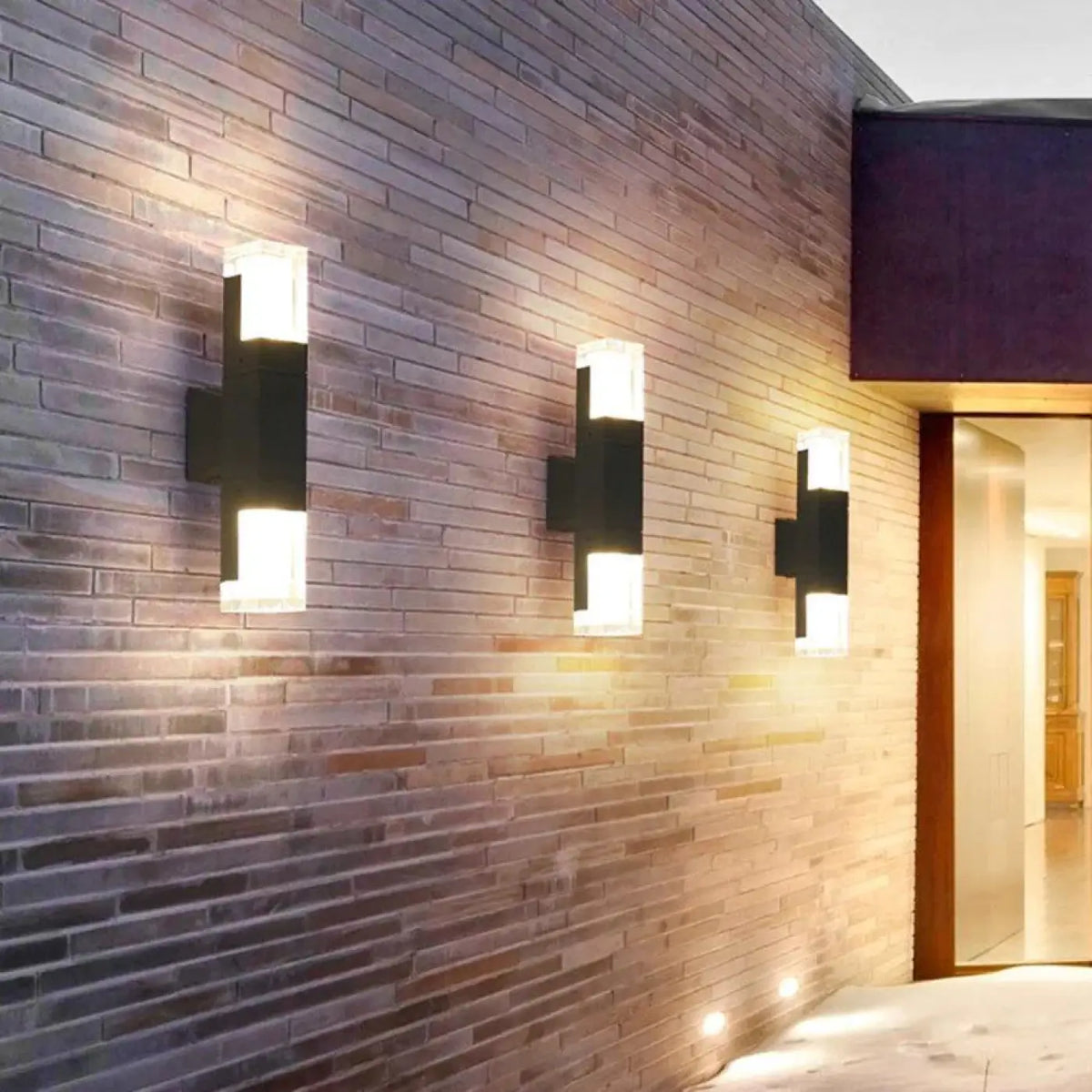 Luminaire extérieur mural, version simple ou double