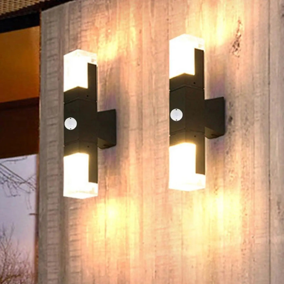 Luminaire extérieur mural, version simple ou double