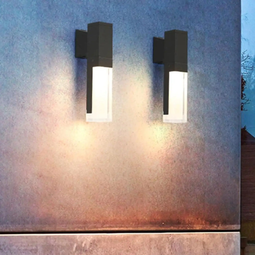Luminaire extérieur mural, version simple ou double