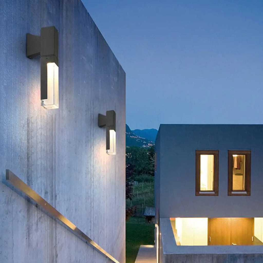 Luminaire extérieur mural, version simple ou double