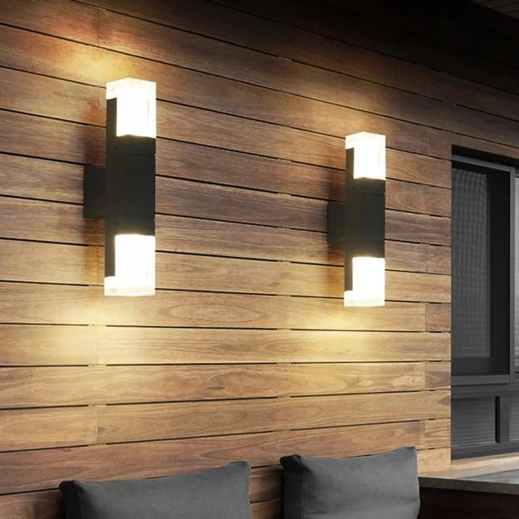 Luminaire extérieur mural, version simple ou double