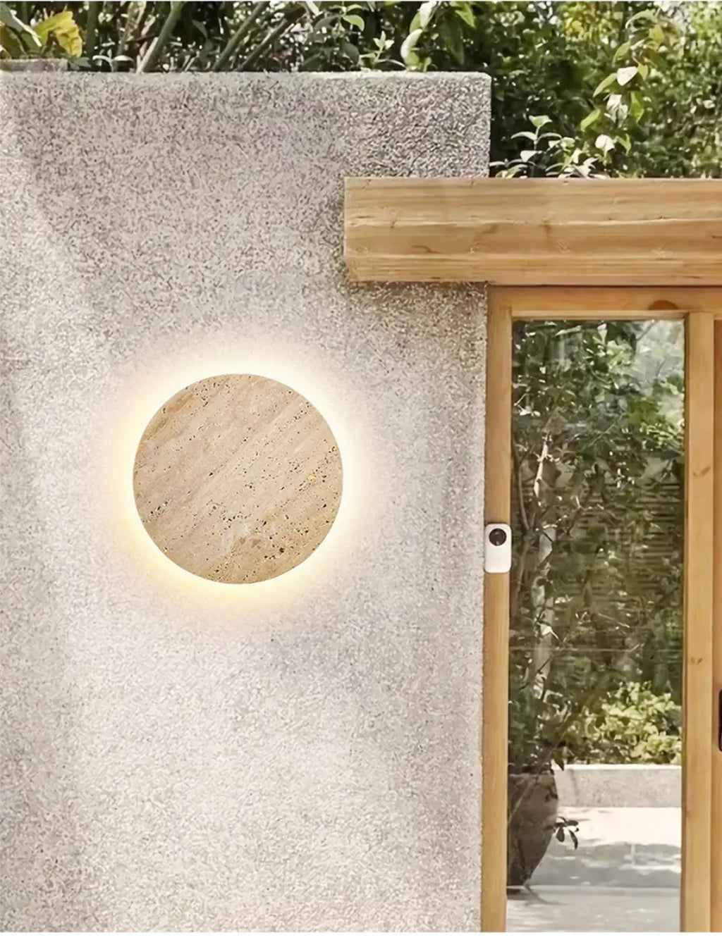 Luminaire extérieur moderne en pierre naturelle, tailles S, M ou L