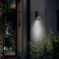 Luminaire extérieur LED mural, coloris noir ou argenté, noir