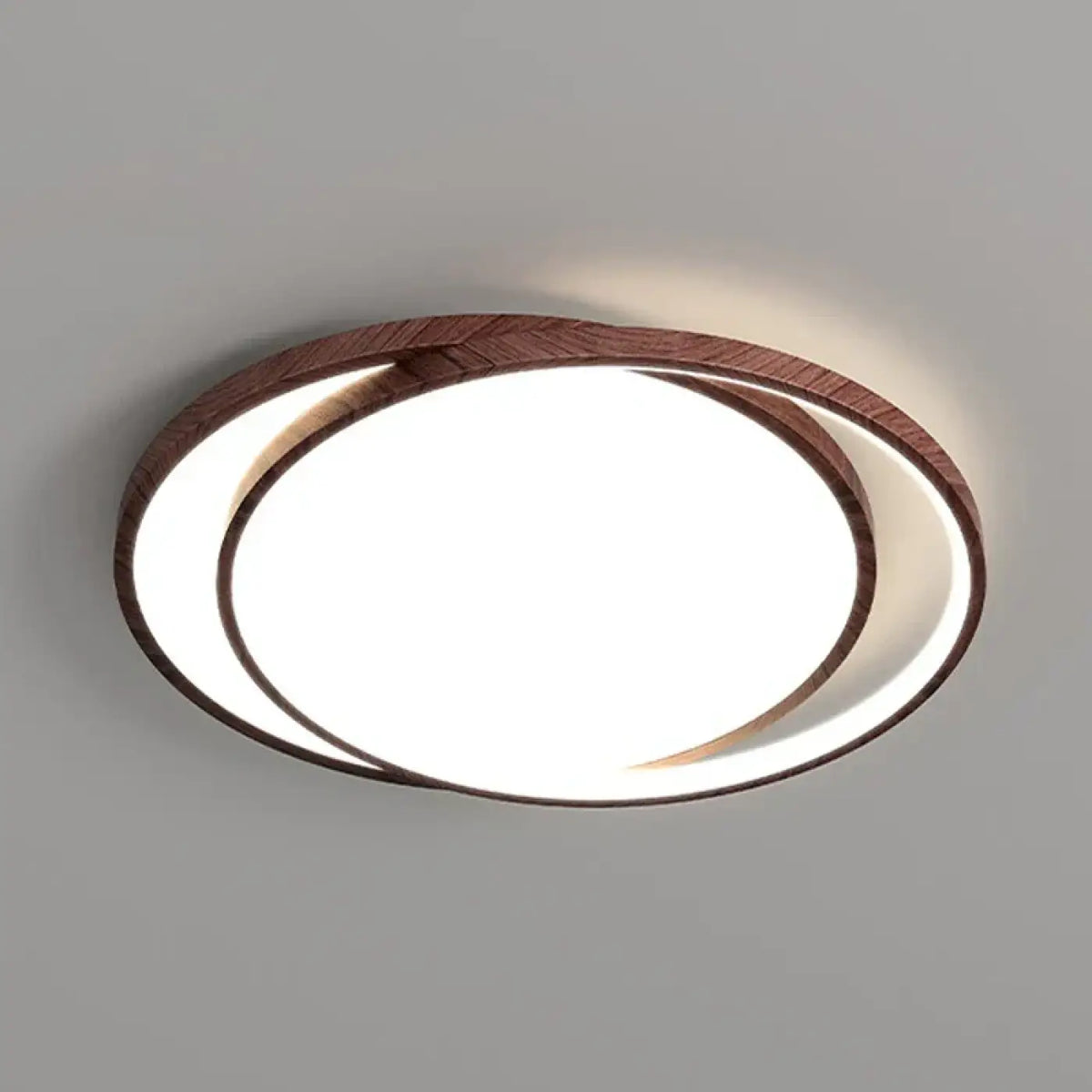 Plafonnier scandinave en bois, carré, ovale ou rond