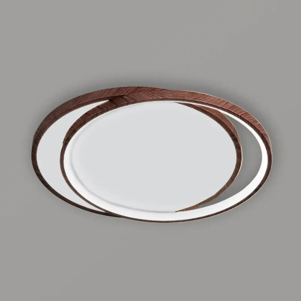 Plafonnier scandinave en bois, carré, ovale ou rond