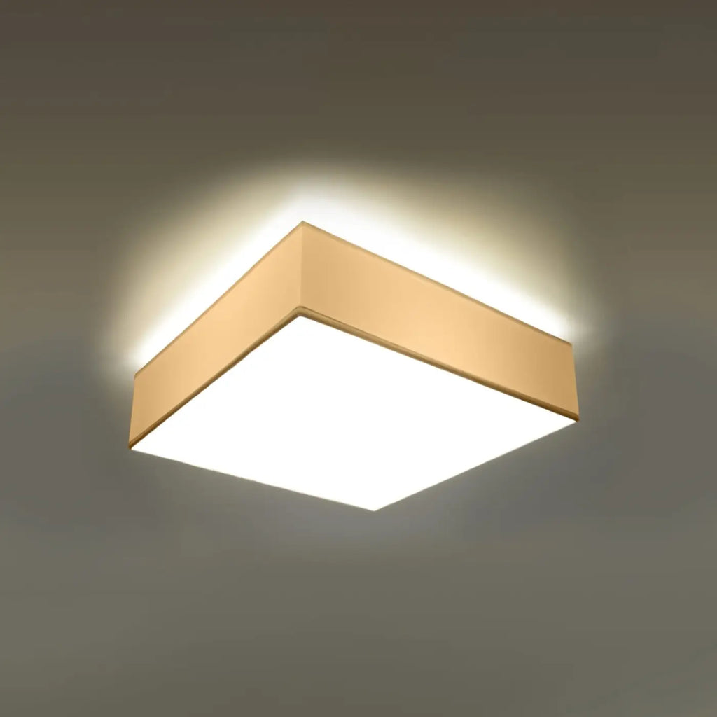 Plafonnier carré à diffuseur blanc, 11 cm d'épaisseur, 4 tailles